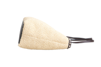 VALENTINO ROCKSTUD RAFFIA TOTE NATURAL/DARK BROWN