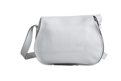 CHLOE SADDLE BAG GRAINED CALFSKIN MARCIE LIGHT CLOUD