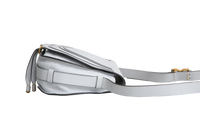 CHLOE SADDLE BAG GRAINED CALFSKIN MARCIE LIGHT CLOUD