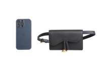 DIOR SADDLE BELT POUCH BLACK