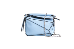 LOEWE PUZZLE BAG NANO LIGHT BLUE