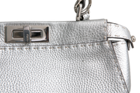 FENDI PEEKABOO MEDIUM CUOIO ROMANO ARGENTO ICONIC