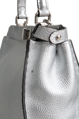 FENDI PEEKABOO MEDIUM CUOIO ROMANO ARGENTO ICONIC