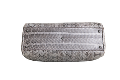 FENDI PEEKABOO LARGE PYTHON LIGHT GRAY