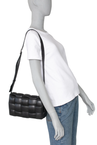 BOTTEGA CASSETTE PADDED INTRECCIATO BLACK