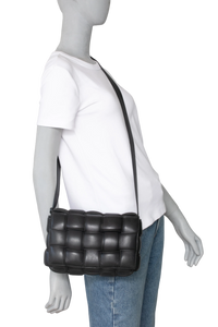 BOTTEGA CASSETTE PADDED INTRECCIATO BLACK