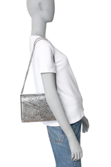 YSL CASSANDRE PYTHON SILVER