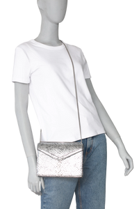 YSL CASSANDRE PYTHON SILVER