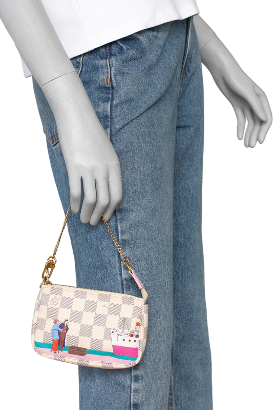 LV POCHETTE ACESSOIRES TRANSATLANTIQUE DAMIER AZUR