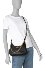 GUCCI SMALL APHRODITE SHOULDER BAG BLACK
