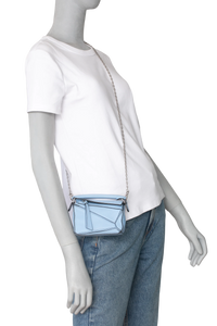 LOEWE PUZZLE BAG NANO LIGHT BLUE