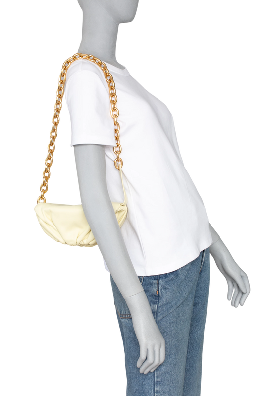 BOTTEGA THE BELT CHAIN POUCH BUTTER CREAM