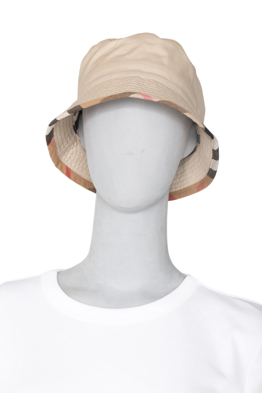 BURBERRY BUCKET COTTON BEIGE