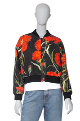 DG JACKET RED FLOWERS COTTON PRINTED