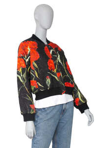 DG JACKET RED FLOWERS COTTON PRINTED