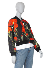 DG JACKET RED FLOWERS COTTON PRINTED