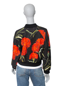 DG JACKET RED FLOWERS COTTON PRINTED
