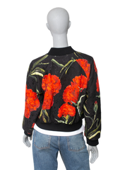 DG JACKET RED FLOWERS COTTON PRINTED
