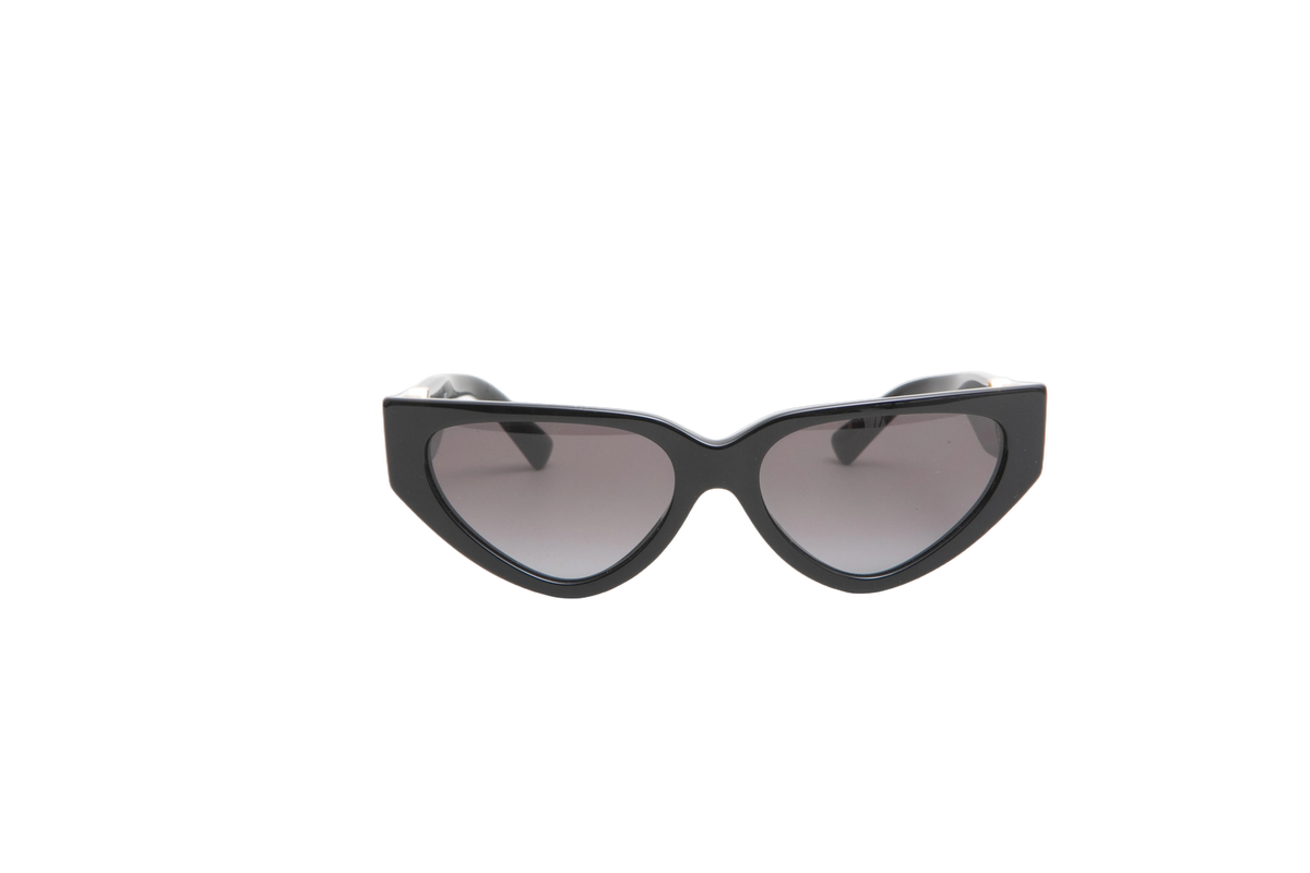 VALENTINO CAT EYE ACETATE BLACK VLOGO