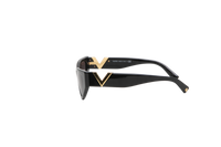 VALENTINO CAT EYE ACETATE BLACK VLOGO