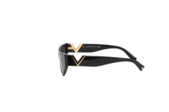 VALENTINO CAT EYE ACETATE BLACK VLOGO