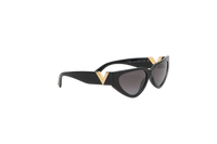 VALENTINO CAT EYE ACETATE BLACK VLOGO
