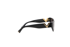 VALENTINO CAT EYE ACETATE BLACK VLOGO