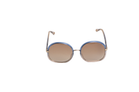 CHLOE ROUND ACETATE BLUE & TRANSPARENT