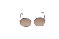 CHLOE ROUND ACETATE BLUE & TRANSPARENT