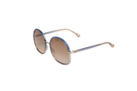 CHLOE ROUND ACETATE BLUE & TRANSPARENT