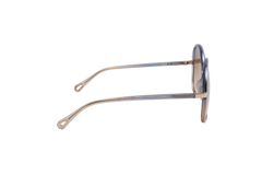 CHLOE ROUND ACETATE BLUE & TRANSPARENT