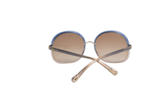 CHLOE ROUND ACETATE BLUE & TRANSPARENT
