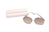 CHLOE ROUND ACETATE BLUE & TRANSPARENT