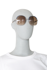 CHLOE ROUND ACETATE BLUE & TRANSPARENT