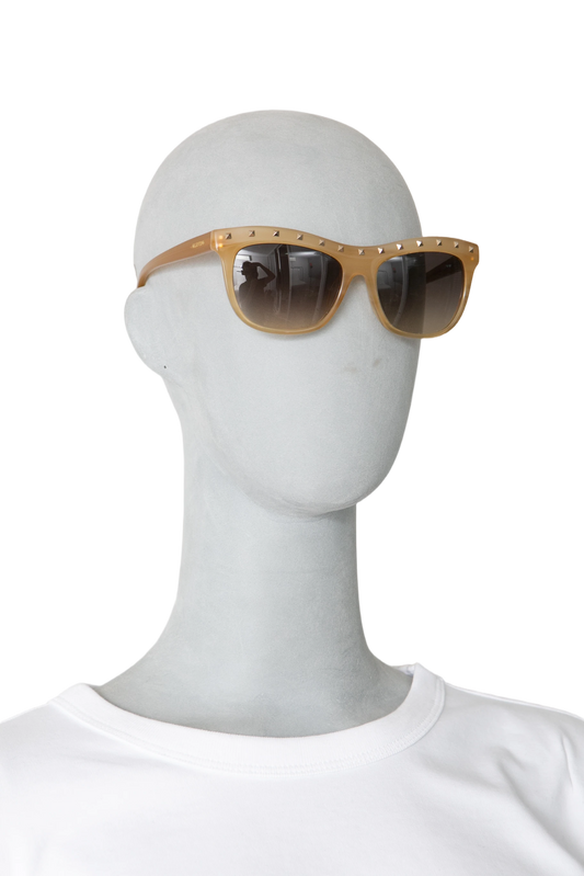 VALENTINO ACETATE BEIGE FRAME STUDS