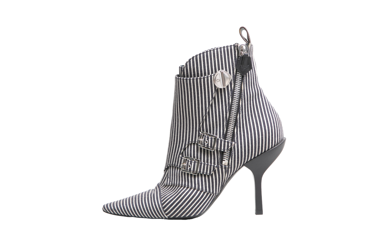 LV ANKLE BOOTS JANET STRIPED NAVY - 38 BR
