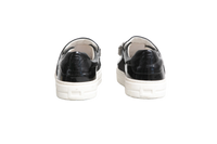 ROGER VIVIER SLIP-ON SNEAKERS PATENT LEATHER EMBELLISHED BLACK - 34 BR