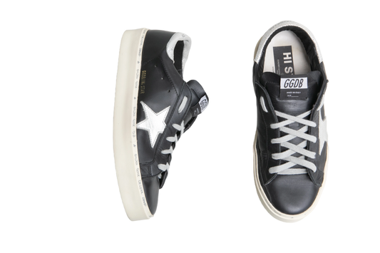 GOLDEN GOOSE HI STAR MATTE BLACK - 39 BR