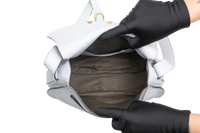 CHLOE SADDLE BAG GRAINED CALFSKIN MARCIE LIGHT CLOUD