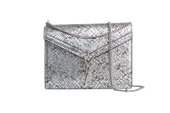 YSL CASSANDRE PYTHON SILVER