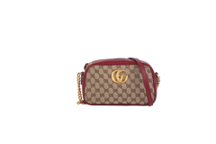 GUCCI GG MARMONT CAMERA BAG CANVAS RED