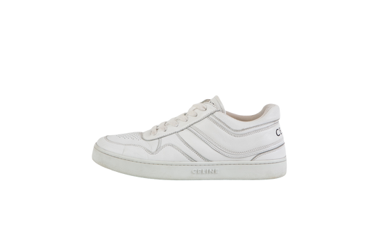 CELINE SNEAKER TRAINER LOW LACE UP WHITE - 36 BR