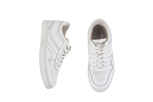 CELINE SNEAKER TRAINER LOW LACE UP WHITE - 36 BR