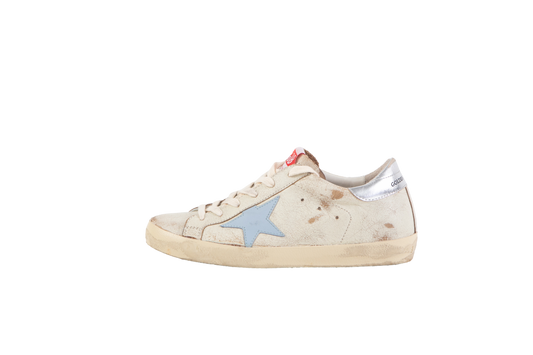 GOLDEN GOOSE SUPER-STAR BEIGE DESTROYED