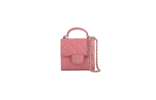 CHANEL MICRO TIMELESS PINK TOP HANDLE