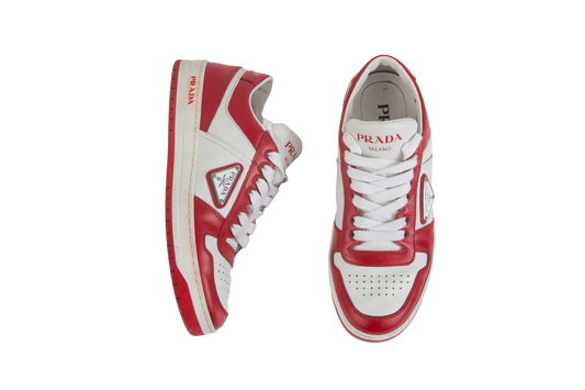 PRADA SNEAKER DOWTOWN WHITE & RED