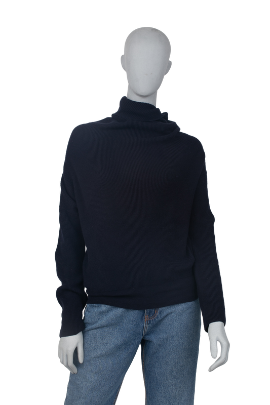 LORO P COL ROULE CASHMERE NAVY