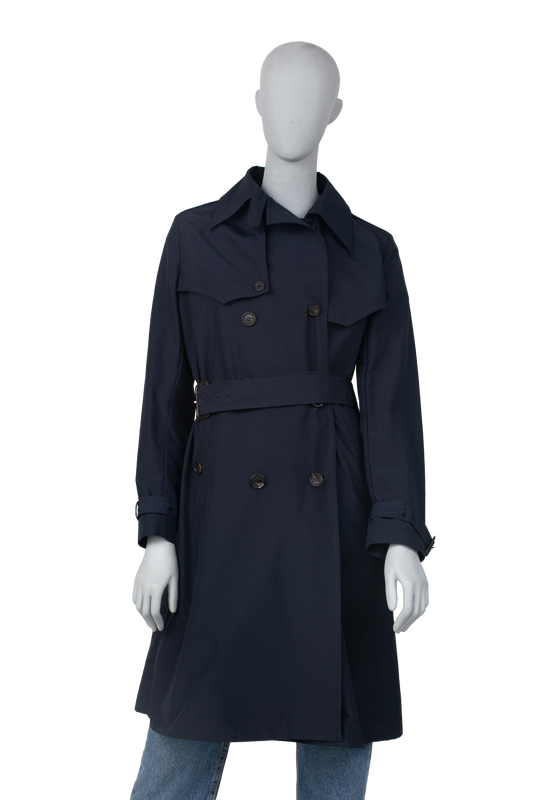 PRADA TRENCH COAT NYLON NAVY