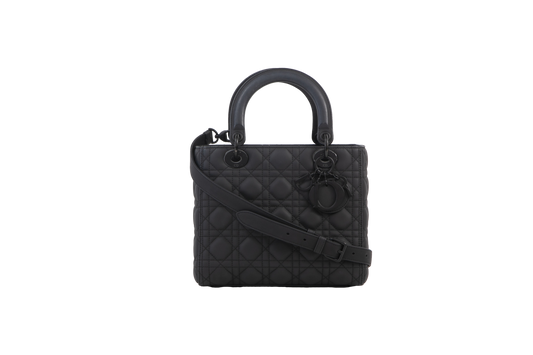 CHRISTIAN DIOR LADY DIOR ALL BLACK