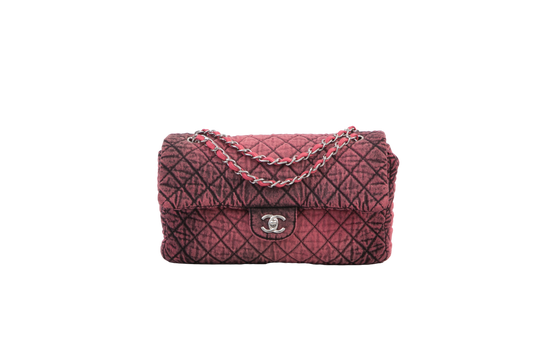 CHANEL JUMBO FLAP BAG DENIM ROSE TIE DYE